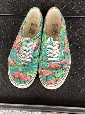 Vans Women's Flamingo Canvas Sneakers - Teal & Pink